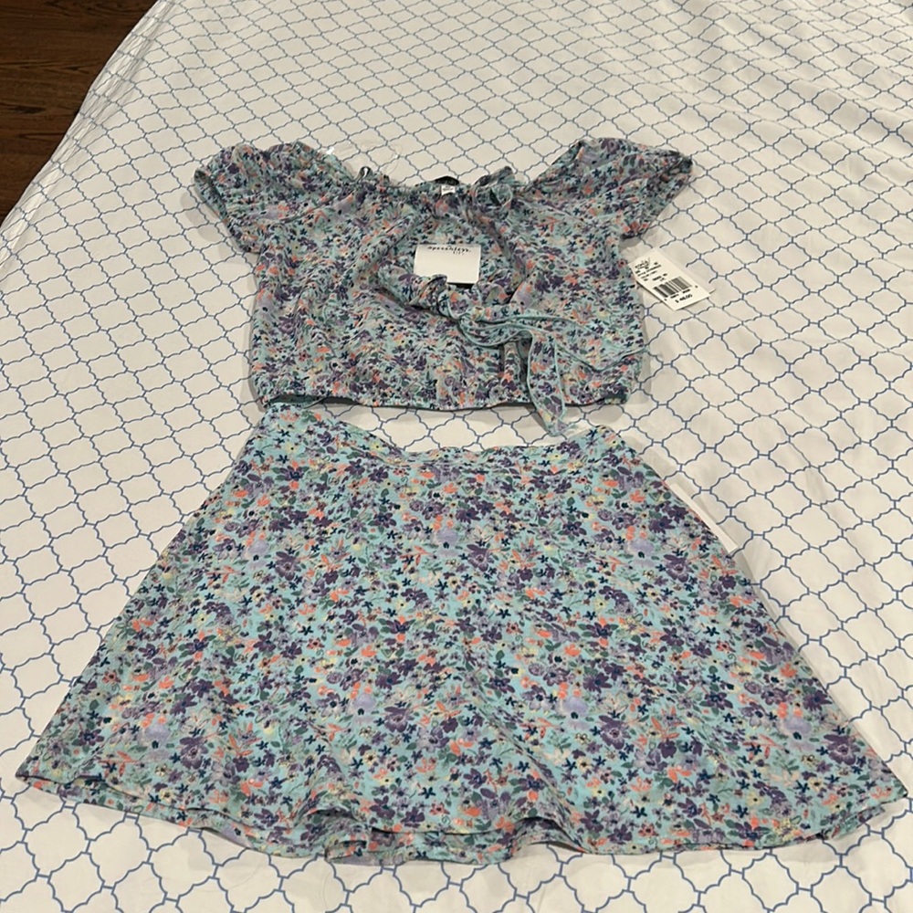 Speechless 2 piece skirt set